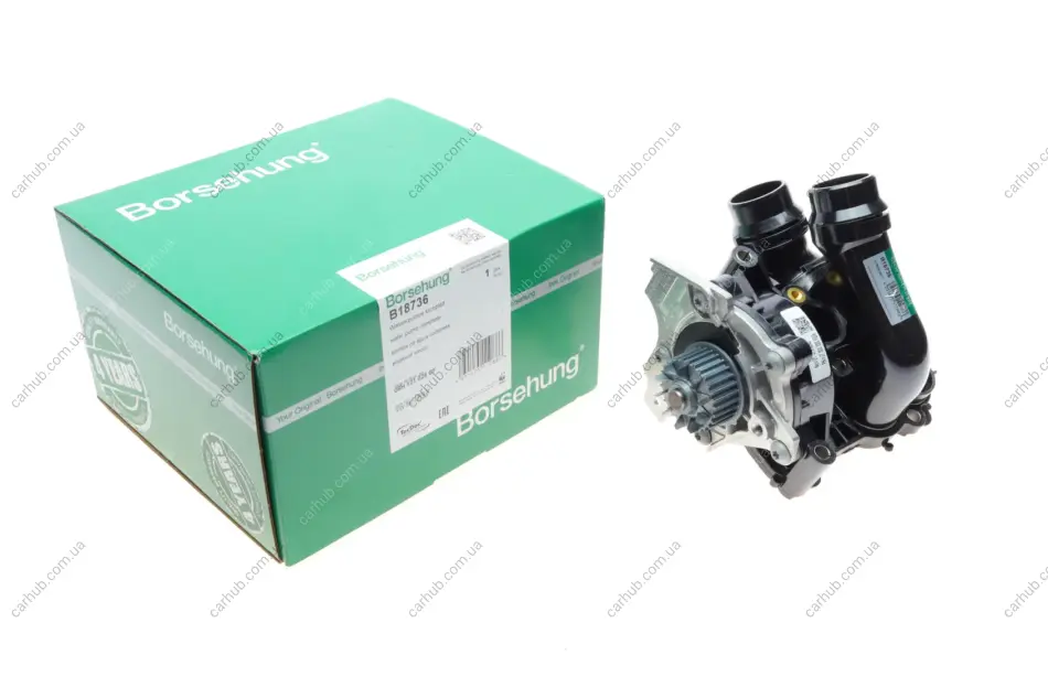 Помпа води Audi A3-A8/Skoda/Seat/VW 1.8-2.0FSI/TFSI 04- (з термостатом) BORSEHUNG Borsehung B18736 (фото 1)