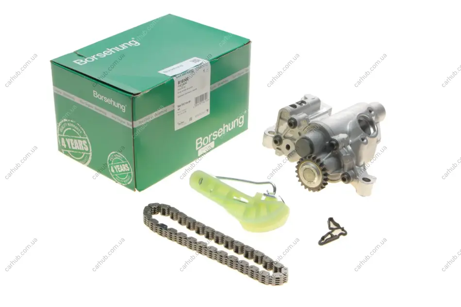 Насос оливи VW Sharan/Tiguan 2.0 TFSI 07-18 (+ланцюг/натяжник) Borsehung B19140 (фото 1)
