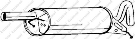 Фото глушник задній VW Passat B5 96-05 BOSAL 233119 Глушник задній VW Passat B5 96-05 BOSAL 233119