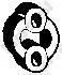 Гумове кріплення вихлопної системи HYUNDAI COUPE I, GRAND SANTA FÉ, I30, LANTRA II, TUCSON KIA SORENTO III, SPORTAGE II 1.4-2.2D 11.95-05.23 BOSAL 255097 (фото 1)