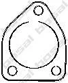 Прокладка випускної системи VOLVO S40 I, V40 FIAT FULLBACK HYUNDAI SONATA II, SONATA III MITSUBISHI CARISMA, GALANT VI, GALANT VII, L200, L200 / TRITON, LANCER VI, PAJERO I 1.3-3.5 11.87- BOSAL 256053