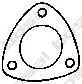 Прокладка випускної системи AUDI A2, A3, A4 B5, A4 B6, A4 B7, A6 C5, A6 C6 FORD GALAXY I KIA PRIDE SEAT ALHAMBRA, CORDOBA, CORDOBA VARIO, IBIZA II, IBIZA III, INCA, LEON 1.1-2.0D 01.91- BOSAL 256189 (фото 1)