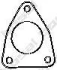 Прокладка випускної системи VOLVO S40 I, V40 HYUNDAI LANTRA I MITSUBISHI CARISMA, COLT III, COLT IV, COLT V, GALANT V, GALANT VI, LANCER IV, LANCER V, LANCER VI 1.3-3.0 06.84-12.13 BOSAL 256790 (фото 1)
