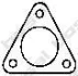 Прокладка випускної системи VOLVO S60 I ALFA ROMEO 145, 146, 155, 156, 164, GTV, SPIDER AUDI 90 B3 FIAT BRAVA, BRAVO I, BRAVO II, MAREA, MULTIPLA, PUNTO, STILO 1.2-3.2 08.88-12.14 BOSAL 256846 (фото 1)