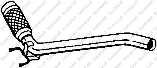 Вихлопна труба передн VW CALIFORNIA T5 CAMPER, MULTIVAN T5, TRANSPORTER T5 2.0D 09.09-08.15 BOSAL 800201 (фото 1)