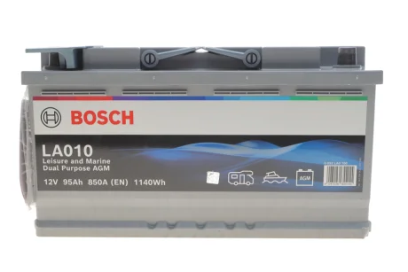 Акумуляторна батарея 95Ah/850A (353x175x190/+R/B13) (Dual Purpose AGM) BOSCH 0 092 LA0 100