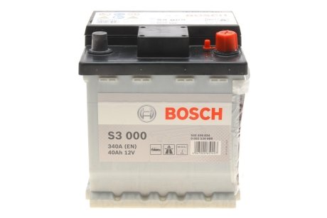 Акумуляторна батарея 40Ah/340A (175x175x190/+R/B13) BOSCH 0 092 S30 000 (фото 1)