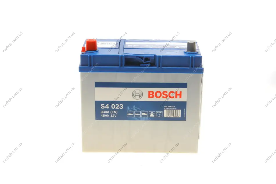 Акумуляторна батарея 45Ah/330A (238x129x227/+L/B00) Азія BOSCH 0 092 S40 230 (фото 1)