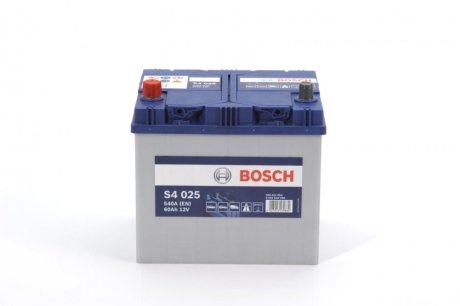 Батарея акумуляторна 12В 60Аг 540А(ASIA) L+ BOSCH 0 092 S40 250