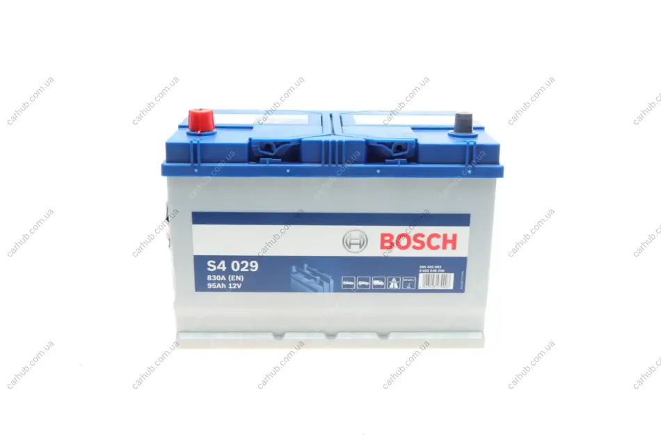 Акумуляторна батарея 95Ah/830A (306x173x225/+L/B01) Азія BOSCH 0 092 S40 290 (фото 1)