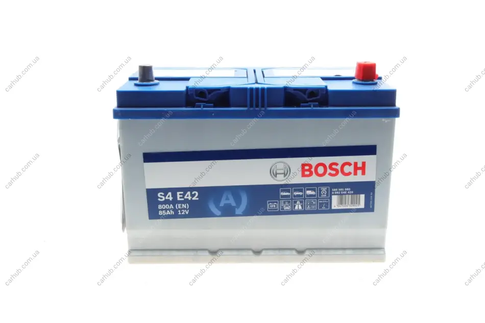 Акумуляторна батарея 85Ah/800A (304x173x225/+R/B01) (Start-Stop EFB) Азія BOSCH 0 092 S4E 420 (фото 1)