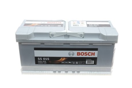 Акумуляторна батарея 110Ah/920A (393x175x190/+R/B13) S5 BOSCH 0 092 S50 150 (фото 1)