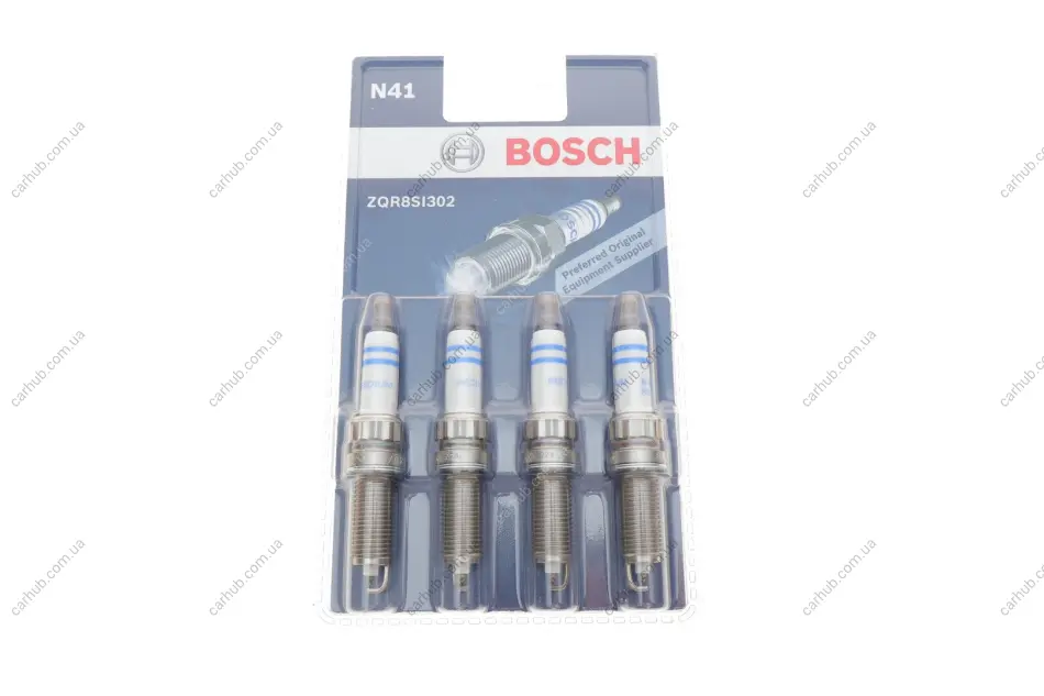 Свічка запалюванняCitroen Berlingo/Peugeot Partner 1.6i 09-/Mini 1.4/1.6 06-12 (к-кт 4 шт) BOSCH 0 242 129 804 (фото 1)