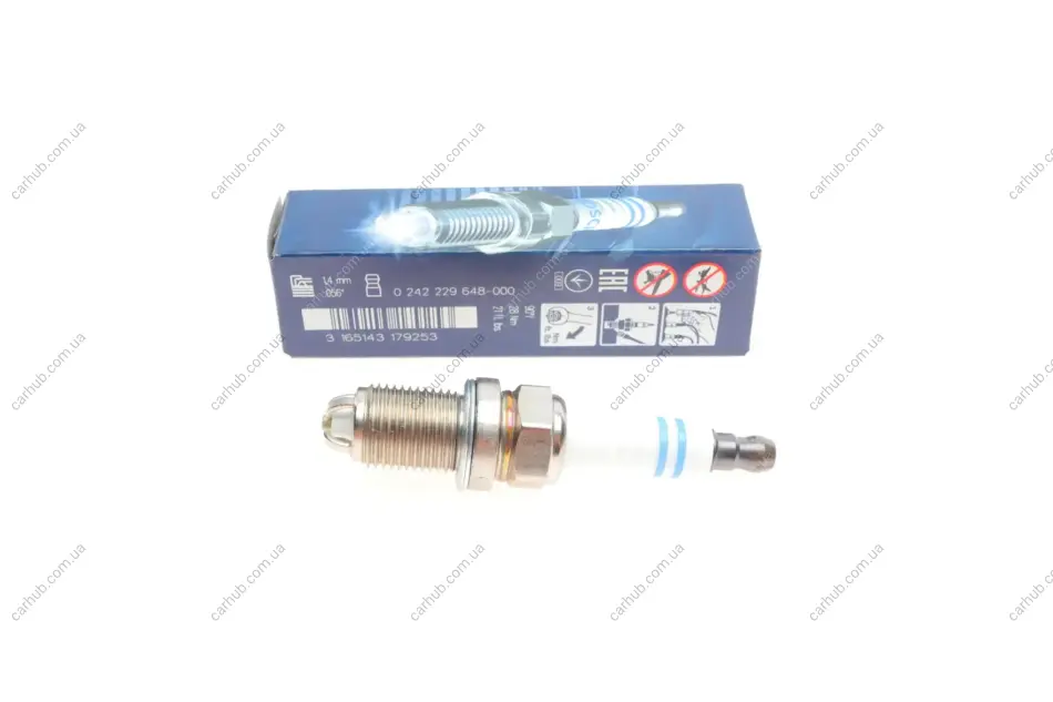 Свічка запалювання Opel Vectra C/Omega B/Astra H 1.4-1.8 94- BOSCH 0 242 229 648 (фото 1)