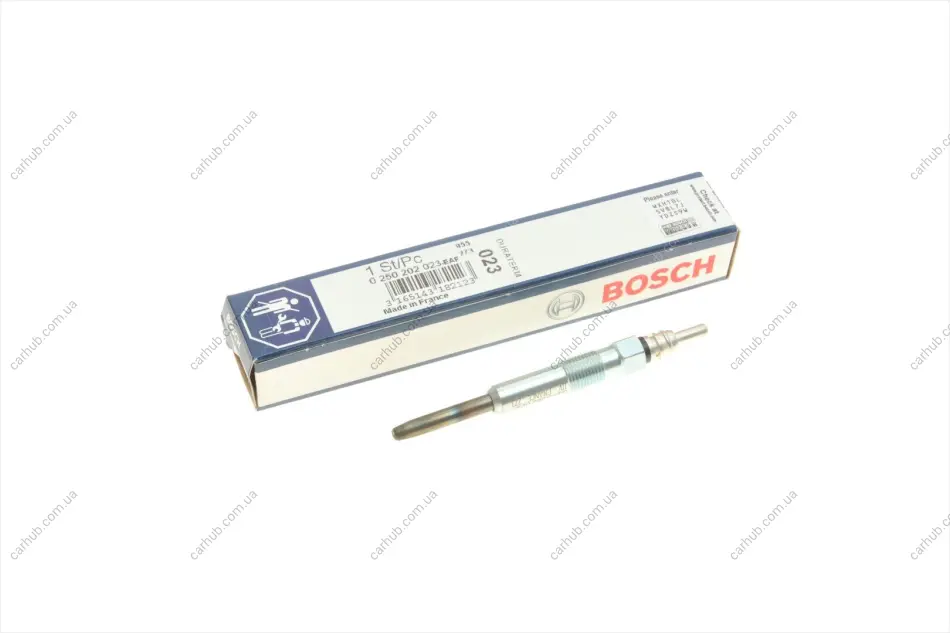 Свічка розжарювання VW T5 1.9/2.5TDI 03- BOSCH 0 250 202 023 (фото 1)