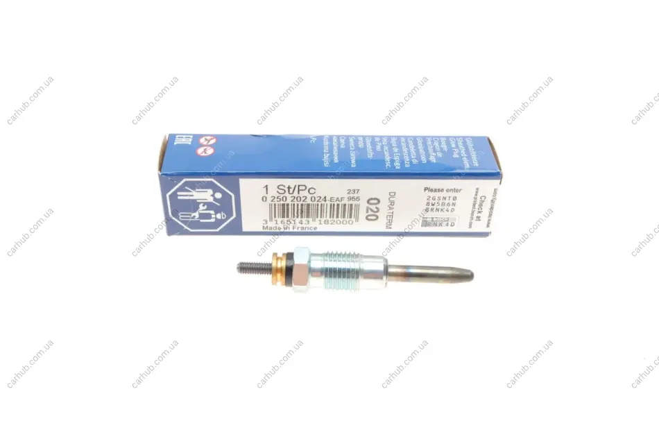 Свічка розжарювання Renault Clio/Megane 1.9D 96-03 BOSCH 0 250 202 024 (фото 1)