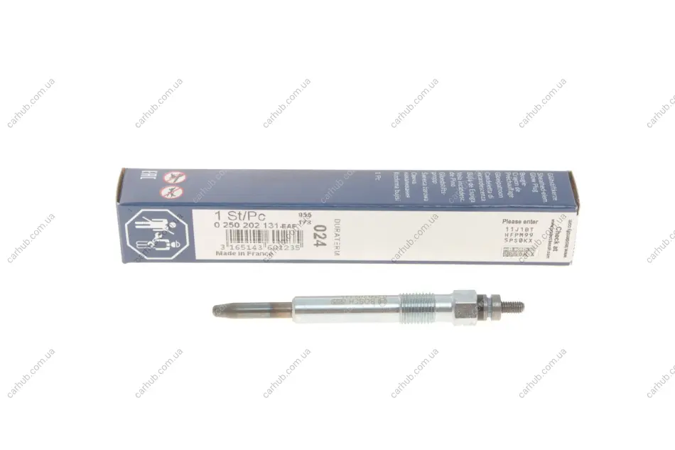 Свічка розжарювання Ford Connect 1.8TDCI BOSCH 0 250 202 131 (фото 1)