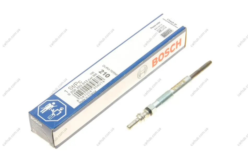 Свічка розжарювання Peugeot 407/Citroen C5 2.2HDi 06- (11V) BOSCH 0 250 203 012 (фото 1)