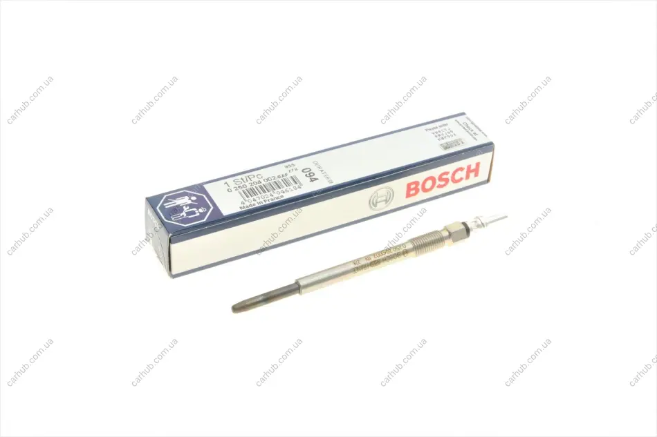 Свічка розжарювання Citroen Berlingo/Fiat Scudo/Peugeot Partner 1.6HDi 07- BOSCH 0 250 204 002 (фото 1)
