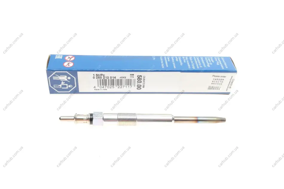 Свічка розжарювання Smart 0.8cdi (11.5V) BOSCH 0 250 212 014 (фото 1)