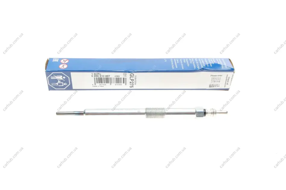 Свічка розжарювання SsangYong Actyon I/Kyron/Rexton/Rexton II/Rodius 2.0D/2.7D 04- (M10x1) BOSCH 0 250 213 007 (фото 1)