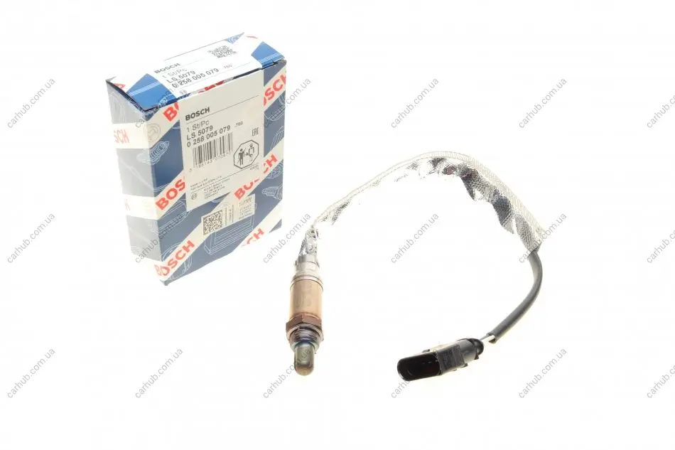 Лямбда-зонд (кількість дротів 4, 490мм) AUDI A3 SKODA OCTAVIA I VW GOLF IV, LUPO I 1.4/1.6 09.96-12.07 BOSCH 0 258 005 079 (фото 1)
