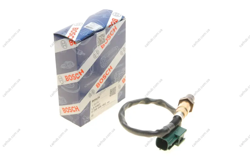 Лямбда-зонд (кількість дротів 4, 430мм) NISSAN ALMERA II, ALMERA TINO, MICRA III, PRIMERA 1.0-2.2D 08.00-06.10 BOSCH 0 258 006 462 (фото 1)