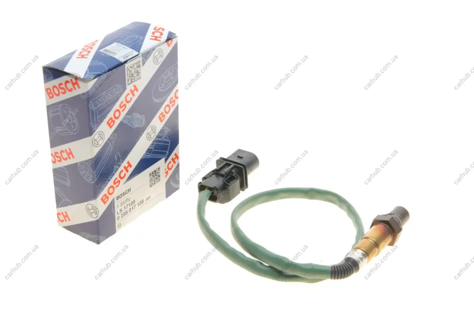 Лямбда зонд MB E-Class (W211/W212) 2.2CDI 02-08 (OM646)/G-Class (W463) 5.5 09- (M273) BOSCH 0 258 017 108 (фото 1)