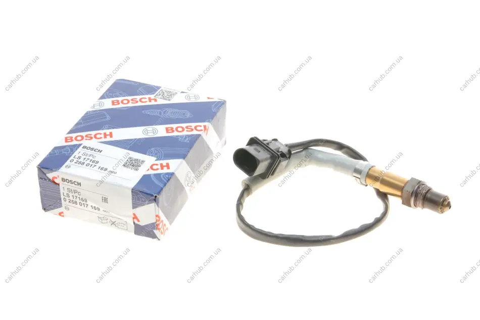 Лямбда зонд VW Touareg//Audi Q3 2.0/3.0 07- BOSCH 0 258 017 169 (фото 1)
