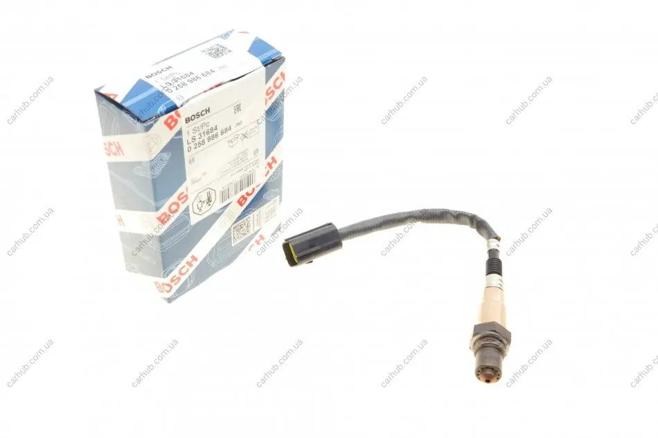 Лямбда зонд Hyundai Tucson/i30/Kia Ceed/Sportage 2.0 04- BOSCH 0 258 986 684 (фото 1)
