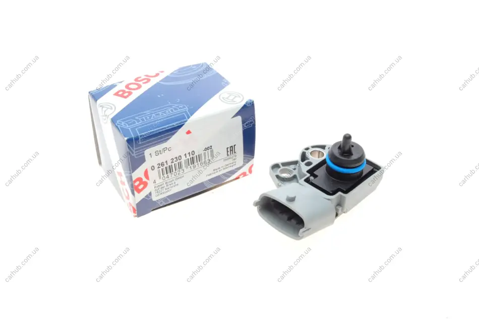 Датчик тиску палива Volvo C30/S60/XC70/XC90 2.5-4.4 00-10 BOSCH 0 261 230 110 (фото 1)