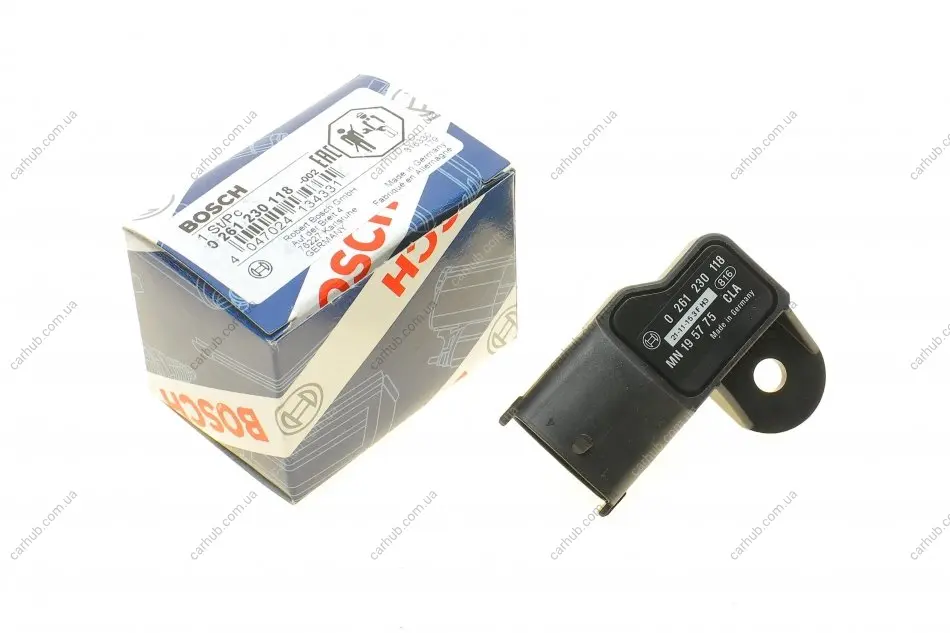 Датчик тиску наддува Fiat Brava/Panda/Punto 1.2 16V 98- BOSCH 0 261 230 118 (фото 1)