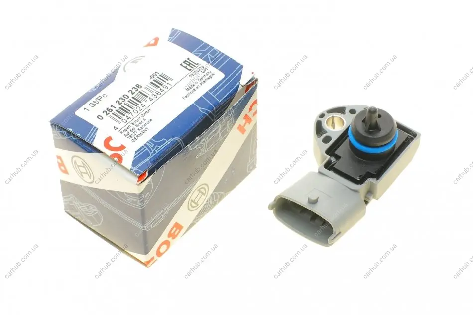 Датчик тиску палива Ford Focus 2.5 09-11/Volvo C30/S40/V40/V70 2.5 04- BOSCH 0 261 230 238 (фото 1)