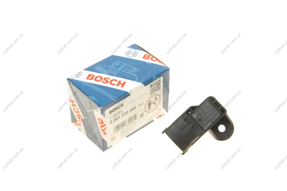 Датчик тиску наддува Fiat Seicento 1.1 98-10 BOSCH 0 261 230 268 (фото 1)