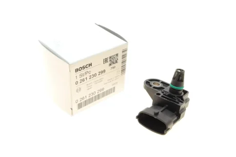 Датчик тиску у впускному газопроводі Mitsubishi Lancer 1.5-1.6 08-/Colt 1.1-1.3 04- BOSCH 0 261 230 299