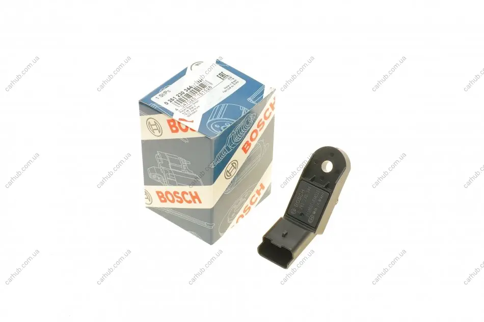 Датчик тиску наддуву Citroen Berlingo/C3/C2/C4/C8/Jumpy/Nemo 1.1/1.4/1.6 96- BOSCH 0 261 230 344 (фото 1)