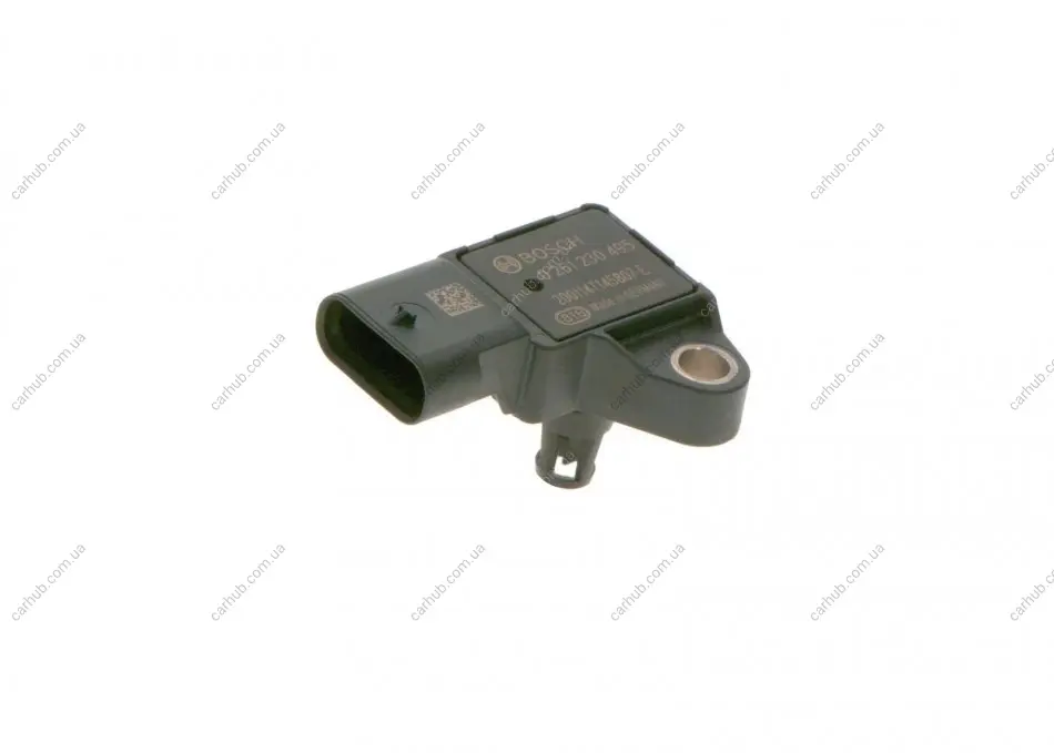 Датчик тиску у впускному колекторі FORD C-MAX II, FIESTA VII, FOCUS IV, GRAND C-MAX, PUMA, TOURNEO CONNECT V408 NADWOZIE WIELKO, TOURNEO COURIER V769, TRANSIT CONNECT V408 1.0-2.3 10.12- BOSCH 0 261 230 495 (фото 1)