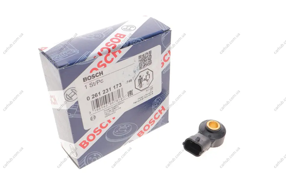 Датчик положення колінвалу Fiat Doblo/Punto 1.2-1.4 09- BOSCH 0 261 231 173 (фото 1)