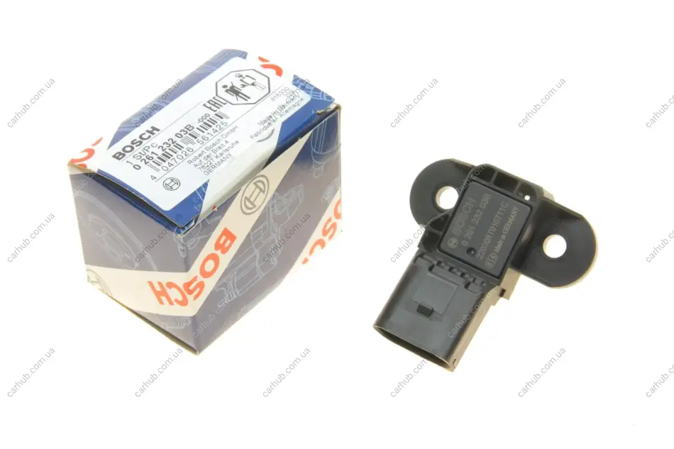 Датчик тиску наддува Audi A4t 97-15 BOSCH 0 261 232 03B (фото 1)