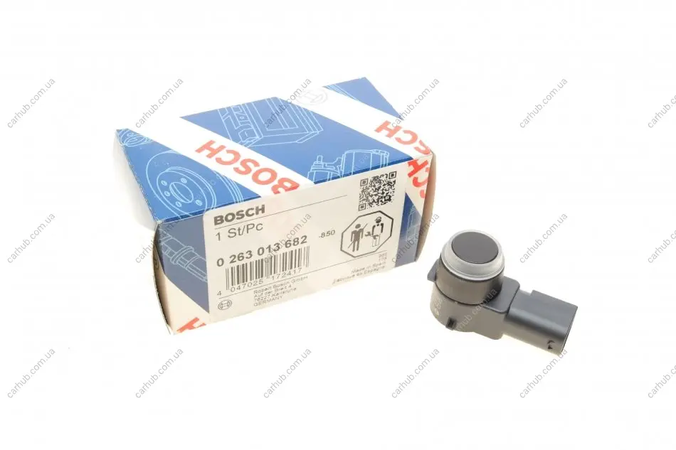 Датчик паркування (передній) Peugeot 307/407/308/Citroen C5/Citroen Berlingo 04- BOSCH 0 263 013 682 (фото 1)
