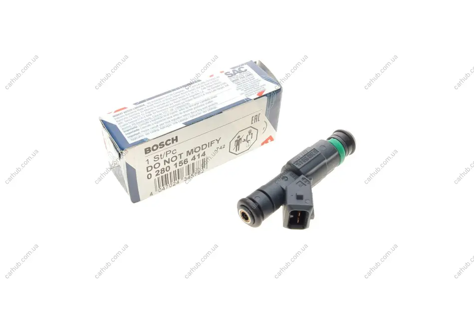 Форсунка паливна Opel Astra/Vectra B/Zafira 1.4i/1.6i 16V 95-05 BOSCH 0 280 156 414 (фото 1)