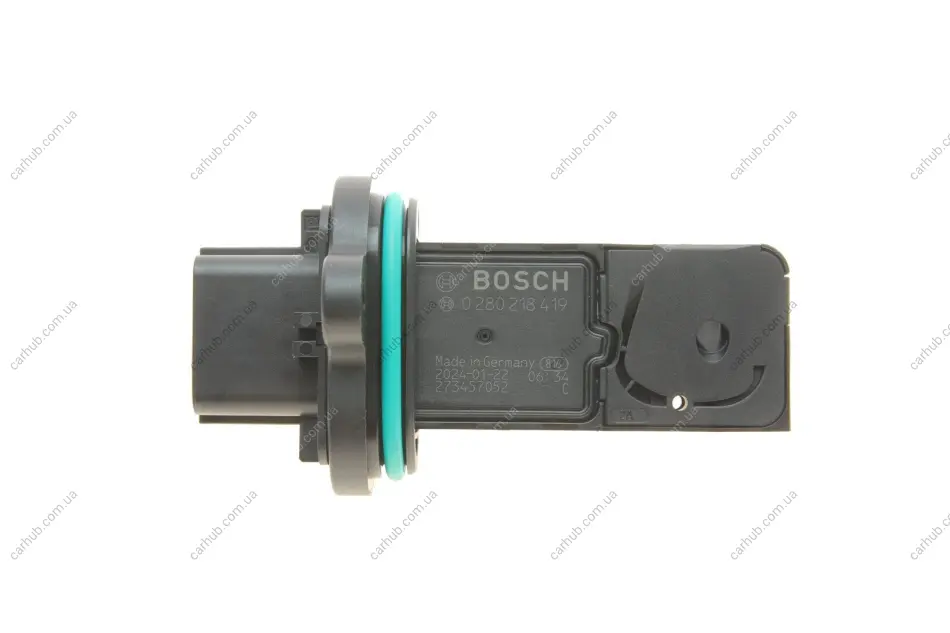 Витратомір повітря (8 pin, картрідж) BUICK ENCORE CHEVROLET AVEO, CRUZE, ORLANDO, TRAX OPEL ADAM, ASTRA H, ASTRA J, ASTRA J GTC, CASCADA, CORSA D, CORSA E, MERIVA B, MOKKA / MOKKA X 1.0-2.0 09.05- BOSCH 0 280 218 419 (фото 1)