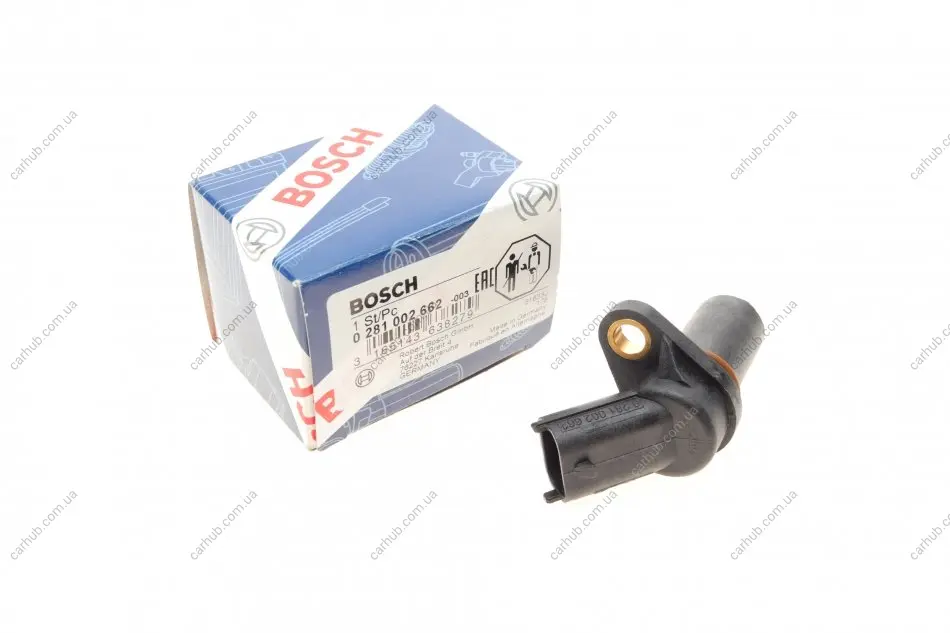 Датчик положення колінвалу Opel Astra G/Vectra C 2.0-2.2 DTI 99-06 BOSCH 0 281 002 662 (фото 1)