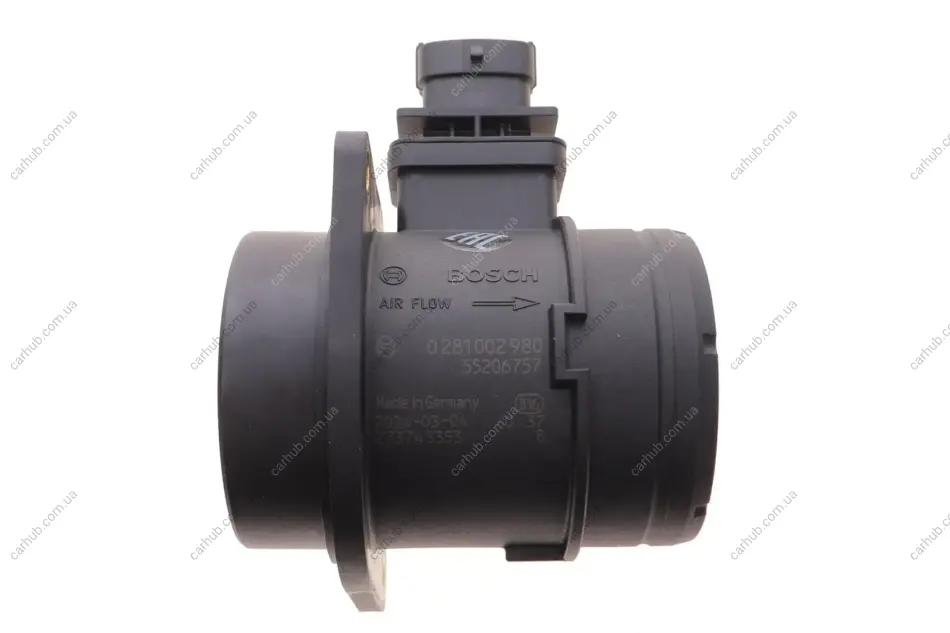 Витратомір повітря Fiat Doblo 1.3MJTD 05- BOSCH 0 281 002 980 (фото 1)
