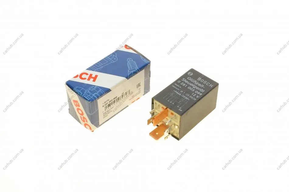Реле свічок розжарювання VW Caddy 1.6D/VW LT (28-35) 2.4D/TD/VW T4 1.9D 78-03 BOSCH 0 281 003 099 (фото 1)