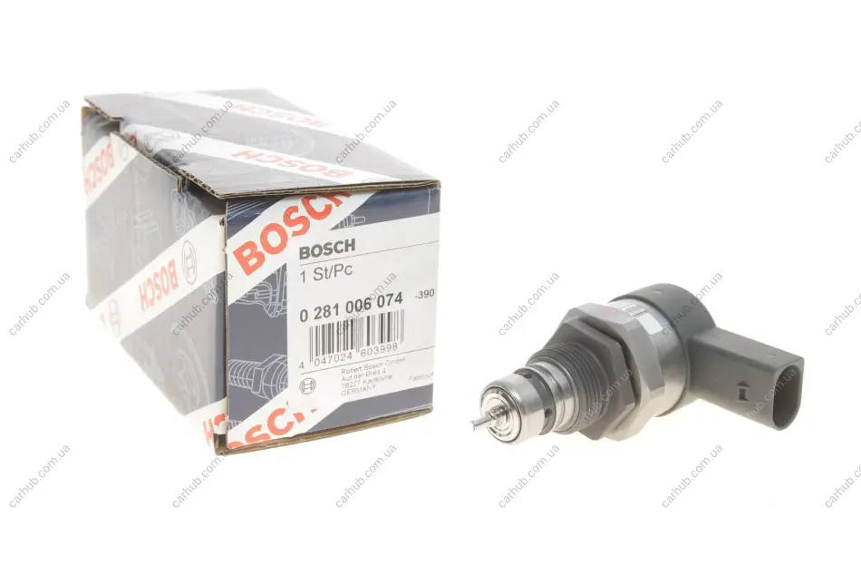 Клапан редукційний рейки паливної VW Crafter 2.0TDI BOSCH 0 281 006 074 (фото 1)