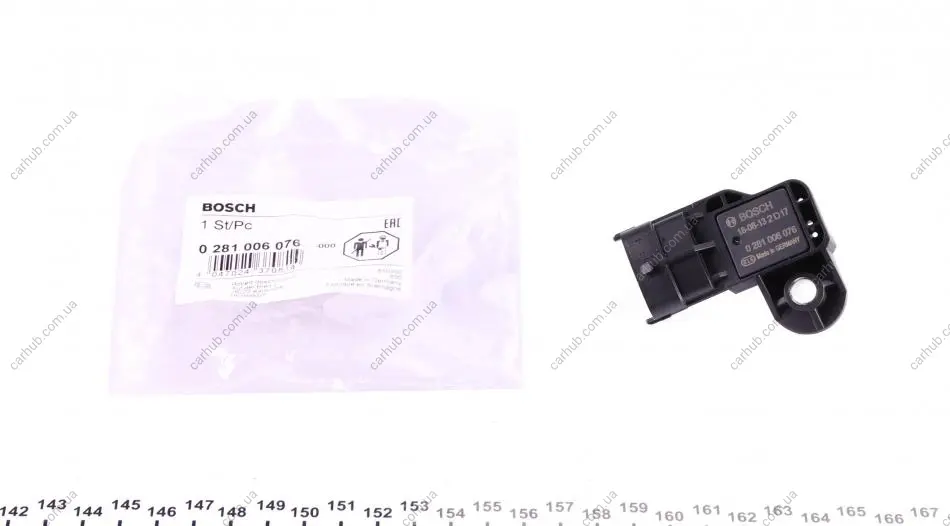Датчик тиску наддува Opel Astra 10- BOSCH 0 281 006 076 (фото 1)