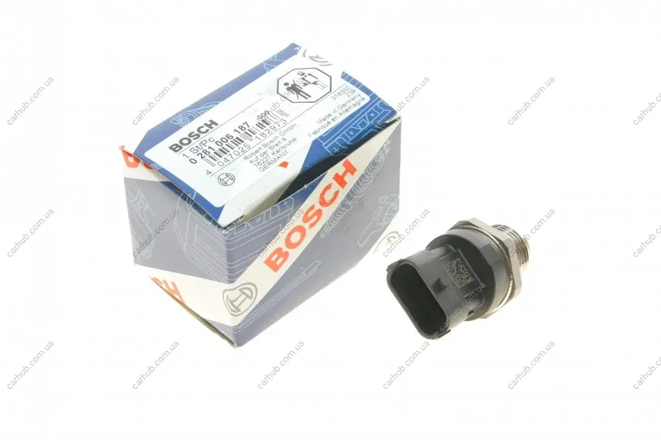 Датчик тиску палива Renault Laguna/Trafic 2.0dCi 06- BOSCH 0 281 006 187 (фото 1)