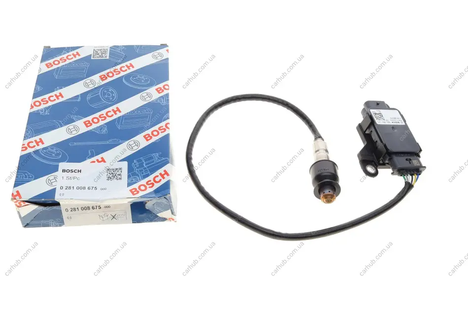 Датчик NOx DS DS 3 / DS 3, DS 4 II, DS 7 CITROEN BERLINGO, C3 AIRCROSS I, C3 AIRCROSS II, C3 III, C4 CACTUS, C4 III, C4 SPACETOURER, C4 X, C5 AIRCROSS, C-ELYSEE 1.5D/1.6D 06.17- BOSCH 0 281 008 675 (фото 1)