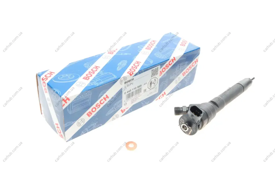 Електромагнітний CR інжектор FIAT TALENTO OPEL VIVARO B RENAULT ESPACE V, GRAND SCENIC IV, MEGANE IV, SCENIC IV, TALISMAN, TRAFIC III 1.6D 05.14- BOSCH 0 445 110 569 (фото 1)